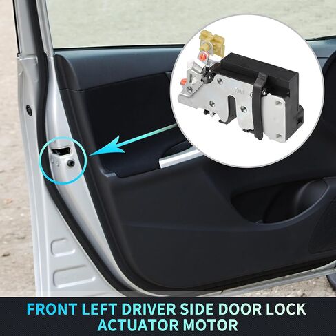 X AUTOHAUX Replacement Front Left Driver Side Power Door Lock Actuator Motor for Chevrolet Express for GMC Savana 1500 2500 3500 Door Latch Actuator Assembly Replace No.84638343 Black in Saudi Arabia
