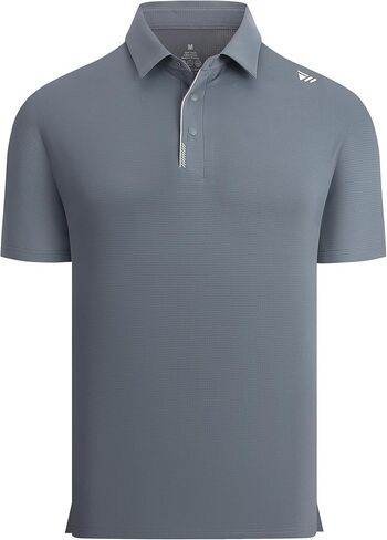 Alex Vando Mens Golf Shirts Moisture Wicking Quick-Dry Short Sleeve Performance Dry Fit Active Men Polo Shirts in Kuwait