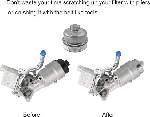 Upgrade Aluminum Oil Filter Cap, Oil Filter Housing Cap Compatible with Chevy 2011-2016 Cruze, 2009-2011 Aveo, 2012-2020 Sonic, 2015-2021 Trax, Also Fits G3 Astra, 2013-2021 Encore with 4 Cyl in Kuwait