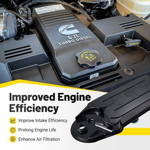 مرشح تهوية علبة المرافق مرشح CCV لمحرك الديزل الكمون ISB 6.7 متوافق مع 2008-2023 دودج رام 2500 3500 4500 5500، يستبدل CV52001 68002433AB 4936636 904-418 in Kuwait