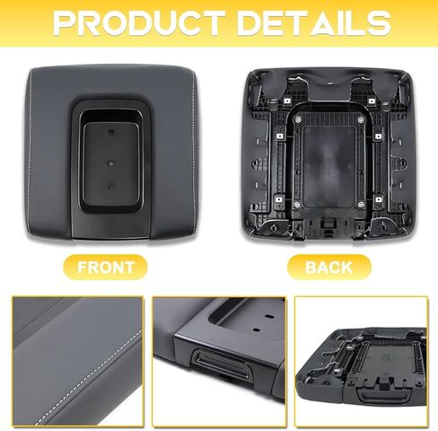 Front Seat Center Console Armrest Lid Compatible with 2014-2019 Chevrolet Chevy Silverado Suburban Tahoe GMC Sierra Yukon XL Cadillac Escalade Replaces 22881398 in Saudi Arabia