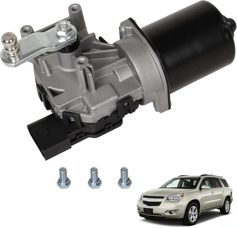Front Windshield Wiper Motor 68030272AA Compatible with Chevrolet Traverse Uplander Sebring, Buick Enclave Terraza, Dodge Avenger Journey, Acadia, Outlook Replace OE 68044087AA 12335832 in Kuwait