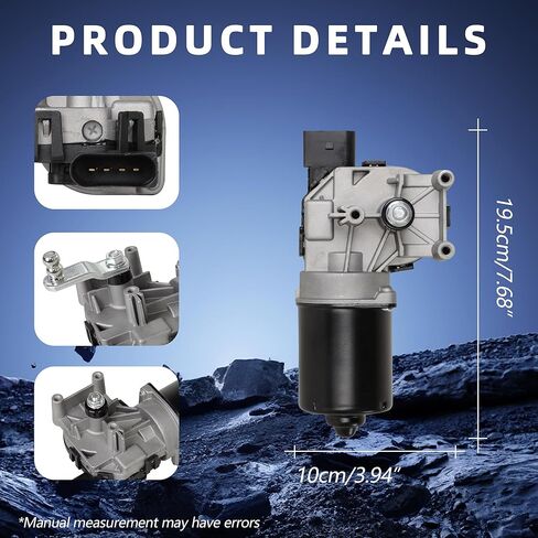 Front Windshield Wiper Motor 68030272AA Compatible with Chevrolet Traverse Uplander Sebring, Buick Enclave Terraza, Dodge Avenger Journey, Acadia, Outlook Replace OE 68044087AA 12335832 in Kuwait