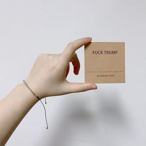 Trump Morse Code Bracelet for Men Women Anti Trump Hidden Message Bracelets I Love You Statement Beaded Bracelet With Meaning Card Inspirational Political Jewelry Funny Gifts in Saudi Arabia