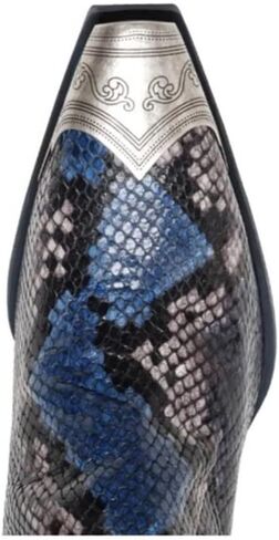 حذاء Keleimusi نسائي من راعية البقر الغربية للركبة، حذاء برقبة طويلة بكعب مكدس، حذاء رعاة البقر بكعب عالٍ من الفولاذ، حذاء رعاة البقر قصير بسحاب جانبي للنساء in Kuwait