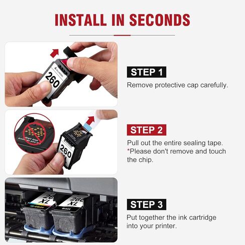 260XL 261XL Replacement for Canon 260 and 261 Ink Cartridges PG-260 CL-261 XL High Yield for Pixma TS6420a TS6400 TS6420 TR7020a TR7000 TR7020 TS5320 TS5300 Printer Ink Cartridge(1 Tri-Color) in Kuwait