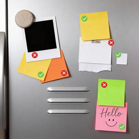 480 Pcs Green Check and Cross Mark Stickers, Cross Mark Stickers Self Adhesive Labels for Marking DIY Projects Organization Inventory Management Classroom Teaching in Saudi Arabia