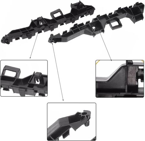 Pair Left Right Front Bumper Bracket Beam Mount Support for Honda for City 2014 2015 2016 71198T9AT00 71193T9AT00 distintivo in Saudi Arabia
