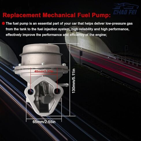 Mechanical Fuel Pump 861678A1 Compatible with Mercury Marine Mercruiser & OMC 5.0/5.7/305/350/198HP/230HP/260HP Replace 97401A8, 97401A2, 18-7283, M60600, 8M0058164, 9-35423 in Kuwait