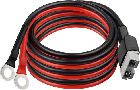 50Amp Anderson-Style Connector to O Ring Terminal Cable 3FT,8AWG Battery Quick Connect/Disconnect Cable for RV Boat Lithium Batteries and Backup Power Systems in Saudi Arabia