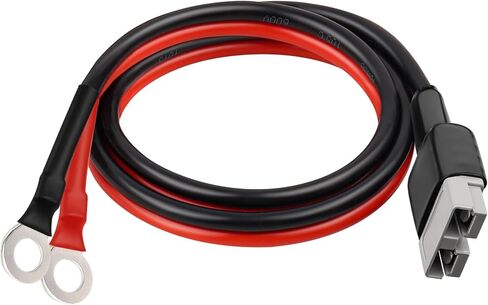 50Amp Anderson-Style Connector to O Ring Terminal Cable 3FT,8AWG Battery Quick Connect/Disconnect Cable for RV Boat Lithium Batteries and Backup Power Systems in Saudi Arabia