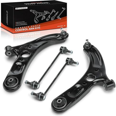 A-Premium Set of 4, Front Lower Control Arm, Sway Bar Link, Compatible with Kia Forte 2014-2018, Forte Koup 2014-2017, Forte5 2014-2018 in Saudi Arabia