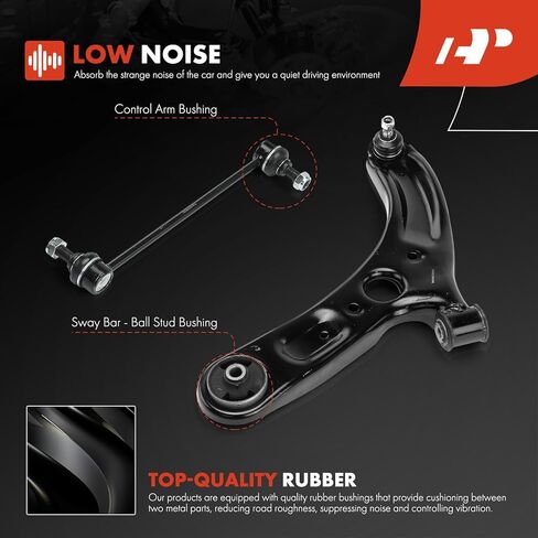 A-Premium Set of 4, Front Lower Control Arm, Sway Bar Link, Compatible with Kia Forte 2014-2018, Forte Koup 2014-2017, Forte5 2014-2018 in Saudi Arabia