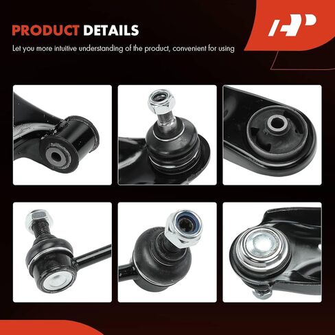 A-Premium Set of 4, Front Lower Control Arm, Sway Bar Link, Compatible with Kia Forte 2014-2018, Forte Koup 2014-2017, Forte5 2014-2018 in Saudi Arabia
