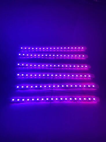 6PCS 1FT (12"/30CM) Single Row Dream Color Chasing Flow LED Underglow Light Strips - Bluetooth Remote Control, LED Lights for Polaris Slingshot in Kuwait
