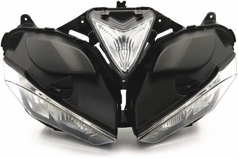 مجموعة مصابيح أمامية للدراجة النارية تناسب ياماها YZF R1 2007 2008 YZF1000R 2007 2008 مجموعة مصابيح أمامية للرأس باللون الأسود in Kuwait