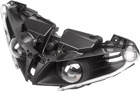 مجموعة مصابيح أمامية للدراجة النارية تناسب ياماها YZF R1 2007 2008 YZF1000R 2007 2008 مجموعة مصابيح أمامية للرأس باللون الأسود in Kuwait