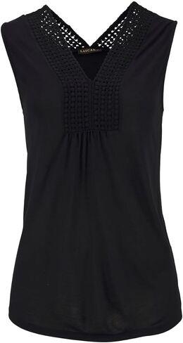 LASCANA Women's Crochet Insert Tank Top in Saudi Arabia
