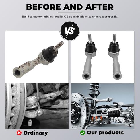 Front Left and Right Steering Outer Tie Rod End for 500X 2016-2022, Compass 2017-2023, Renegade 2015-2018 68275249AA 68655274AA in Kuwait