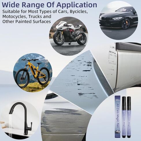 2PCS Magic Car Scratch Removal Pen, Fix Scratch Remover, Quick & Easy Paint Repair for All Vehicles, Weatherproof Touch-Up Paint Pen, Chips & Scuffs Instantly, Travel-Friendly in Saudi Arabia