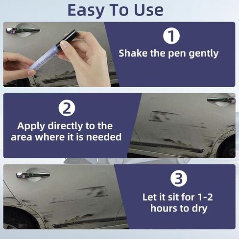 2PCS Magic Car Scratch Removal Pen, Fix Scratch Remover, Quick & Easy Paint Repair for All Vehicles, Weatherproof Touch-Up Paint Pen, Chips & Scuffs Instantly, Travel-Friendly in Saudi Arabia