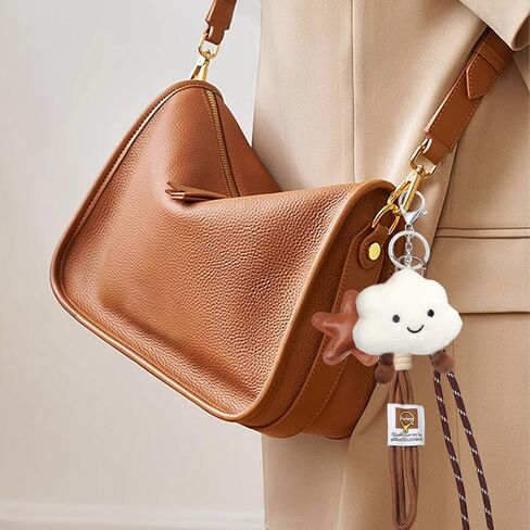 Plush Cloud Rope Keychain, Cute Plush Bag Charm, Rope Keychain Charm for Women Handbags Purse Backpack Accessories in Saudi Arabia