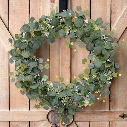180cm Artificial Eucalyptus Flower Rattan Green Fake Plant Lvy DIY for Indoor Outdoor Wall House Weddings Patios Porches Decor,Type A in Saudi Arabia