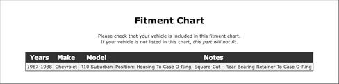 Automatic Transmission Extension Housing Seal Compatible With Chevrolet R10 Suburban 1988 1987 P-3517957 in Saudi Arabia