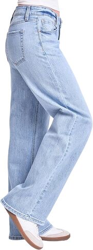 YMI Women's Women's Brittany Low Rise Wide Leg Jeans P025299 in Saudi Arabia