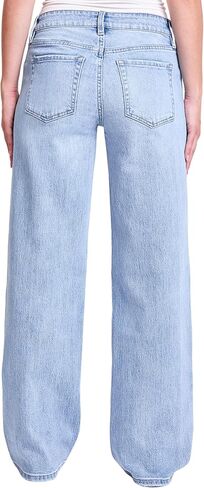 YMI Women's Women's Brittany Low Rise Wide Leg Jeans P025299 in Saudi Arabia