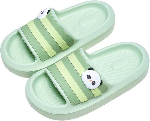 صنادل الشرائح للأطفال للاستحمام في الحمام، أحذية مائية للأطفال الصغار من مادة إي في إيه غير قابلة للانزلاق، شرائح خفيفة الوزن للشاطئ وحمام السباحة الداخلي والخارجي ملابس الصيف in Kuwait
