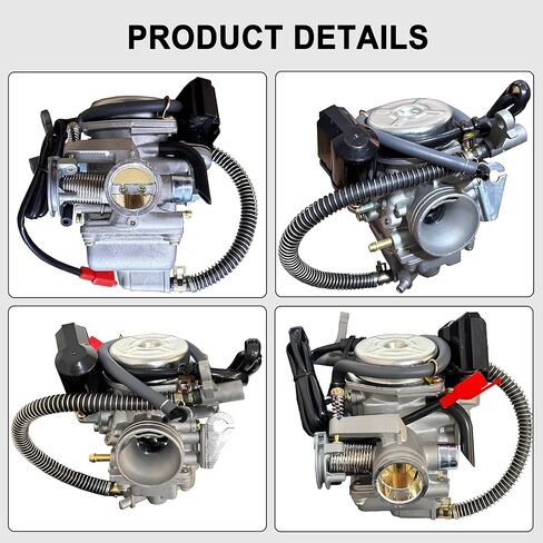 150cc GY6 Carburetor with Air Filter Intake Manifold Replacement for GY6 4 Stroke Engines Electric Choke Motorcycle Scooter 152QMJ 157QMI in Kuwait