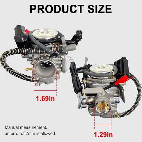 150cc GY6 Carburetor with Air Filter Intake Manifold Replacement for GY6 4 Stroke Engines Electric Choke Motorcycle Scooter 152QMJ 157QMI in Kuwait