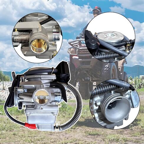 150cc GY6 Carburetor with Air Filter Intake Manifold Replacement for GY6 4 Stroke Engines Electric Choke Motorcycle Scooter 152QMJ 157QMI in Kuwait