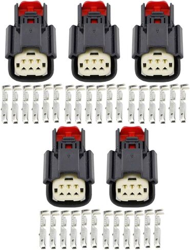 5 Sets 6 Pin automotive connector harness headlight plug with terminal 33472-0606, DJ7068W-1.5-21 in Kuwait