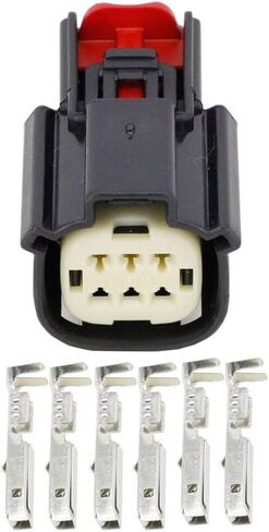 5 Sets 6 Pin automotive connector harness headlight plug with terminal 33472-0606, DJ7068W-1.5-21 in Kuwait