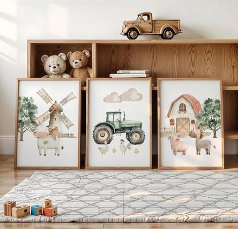 Pink Floral Wall Art Nursery Flower Canvas Wall Decor Baby Girl Wildflower Pictures Aesthetic Striped Botanical Poster Prints Pink Green Floral Painting Artwork for Girl Room 12x16 Inch Unframed 3Pcs in Saudi Arabia