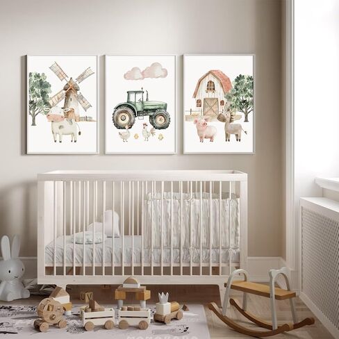 Pink Floral Wall Art Nursery Flower Canvas Wall Decor Baby Girl Wildflower Pictures Aesthetic Striped Botanical Poster Prints Pink Green Floral Painting Artwork for Girl Room 12x16 Inch Unframed 3Pcs in Saudi Arabia
