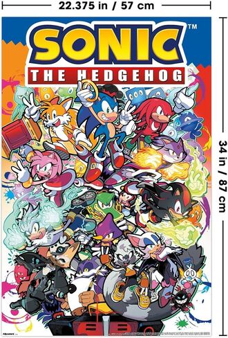 Sonic the Hedgehog (1991): Modern - Comic Cover #16B Wall Poster, 34L" x 22.4W", Unframed Version in Saudi Arabia