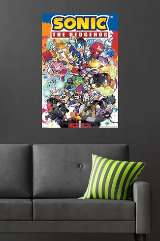 Sonic the Hedgehog (1991): Modern - Comic Cover #16B Wall Poster, 34L" x 22.4W", Unframed Version in Saudi Arabia