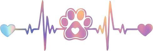 Generic Reflective Bumper Decal Reflective Laser Square Cat Paw Prints Pattern Reflective Car Sticker Personalized Decoration Vehicle Body or Door or Window in Saudi Arabia