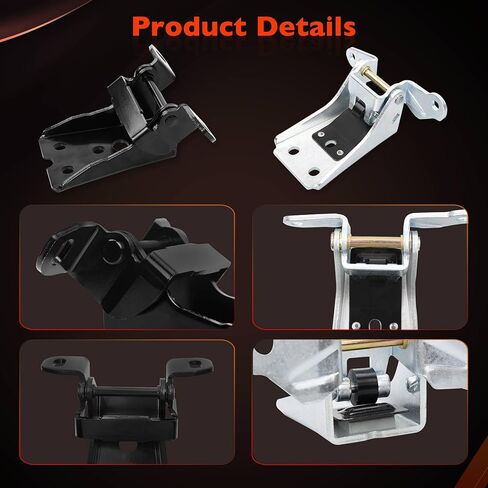 مجموعة مفصلات باب 4 قطع علوية سفلية يسار يمين - متوافقة مع Ford Bronco/F150/F250/F350/Thunderbird/Granada/Mercury Cougar/Marquis/Zephyr- استبدال 925066 925068 in Saudi Arabia