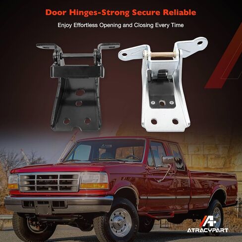 مجموعة مفصلات باب 4 قطع علوية سفلية يسار يمين - متوافقة مع Ford Bronco/F150/F250/F350/Thunderbird/Granada/Mercury Cougar/Marquis/Zephyr- استبدال 925066 925068 in Saudi Arabia