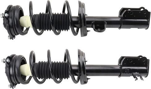 TRQ Front Driver and Passenger Side Strut and Spring Assembly Set Pre-Assembled Compatible with 17-21 Jeep Compass Front Wheel Drive 6 Speed Automatic Transmission in Saudi Arabia