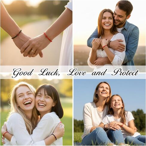 أساور متطابقة للأزواج، سوار وعد الخنصر، سوار سلسلة أحمر لصديقها، هدايا علاقة لمسافات طويلة، مجوهرات صديق لذكرى عيد الميلاد in Kuwait