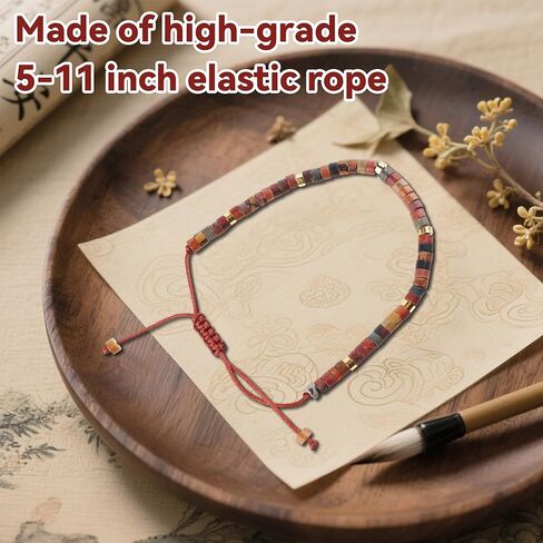 هدايا ملهمة شفاء أساور الحجر الطبيعي - مجوهرات الدعم العاطفي، احصل على هدية جيدة قريبًا للنساء، سوار شفاء من الحجر الطبيعي للقلق in Kuwait