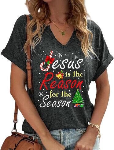 Christian Shirts Tees for Women/Jesus Faith T-Shirt/Bible Verse Shirt/Inspirational Graphic Tee Short Sleeve Tops in Kuwait