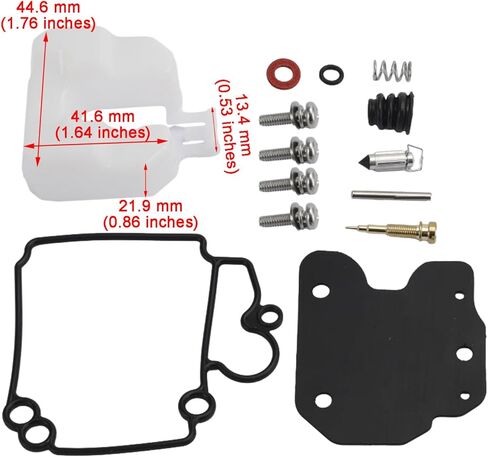 3Set Carburetor Carb Rebuild Kit for Yamaha Outboard 30HP F30 40HP F40 25HP F25 20HP 67C-W0093 with Float Needle Valve and Seat Gasket O-Rings in Saudi Arabia