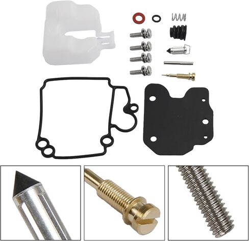 3Set Carburetor Carb Rebuild Kit for Yamaha Outboard 30HP F30 40HP F40 25HP F25 20HP 67C-W0093 with Float Needle Valve and Seat Gasket O-Rings in Saudi Arabia