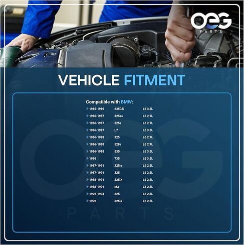 OEG Parts New Alternator Compatible With BMW 3 Series L6 2.7L 2.5L 1986-1991, 528e 535i 2.7L 3.5L 1986-1988, 635CSi 3.5L 1985-1989, 735i 3.5L 1986 12-31-1-722-419, 12-31-1-726-603, 12-31-1-726-604 in Kuwait